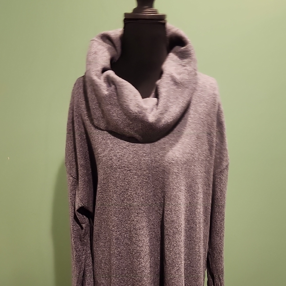 Calvin Klein Charcoal Cowl Neck Sweater